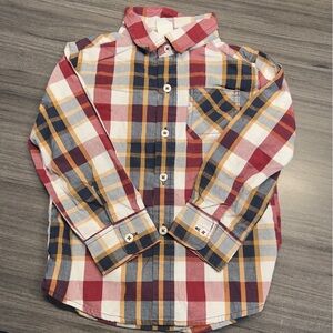 HEALTHTEX Boy Toddler Long Sleeve Button Up Plaid Shirt